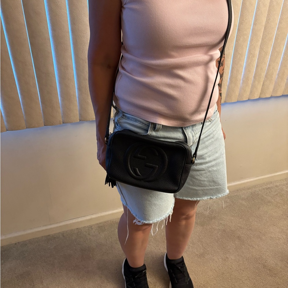 Gucci Black Leather Crossbody Bag - Picture 5 of 16